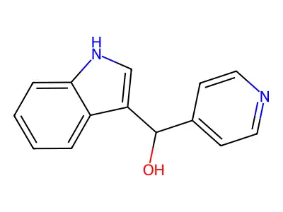 (1H-indol-3-yl)(pyridin-4-yl)methanol structure