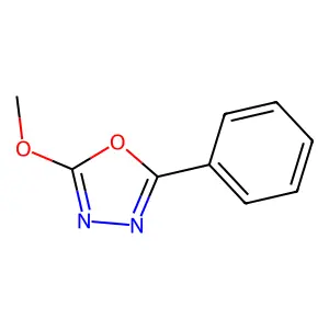 2-Phenyl-5-methoxy-1,3,4-oxadiazole structure
