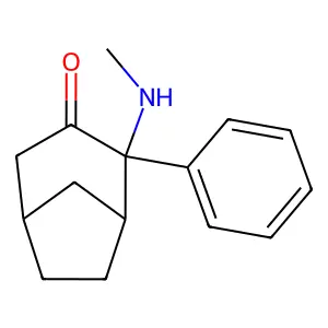 2-(Methylamino)-2-phenylbicyclo[3.2.1]octan-3-one structure