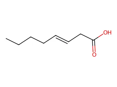 (E)-辛-3-烯酸 structure