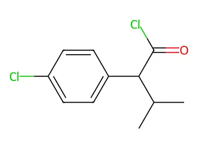 2-(4-Chlorophenyl)-3-methylbutanoyl chloride structure