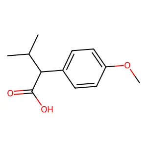 2-(4-甲氧基苯基)-3-甲基丁酸 structure