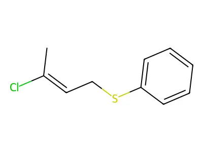 [(3-Chlorobut-2-en-1-yl)sulfanyl]benzene structure