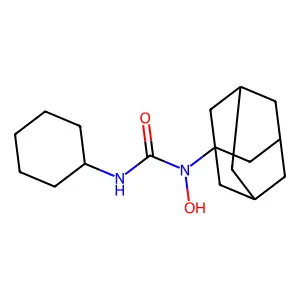 N'-Cyclohexyl-N-hydroxy-N-tricyclo[3.3.1.1~3,7~]decan-1-ylurea structure