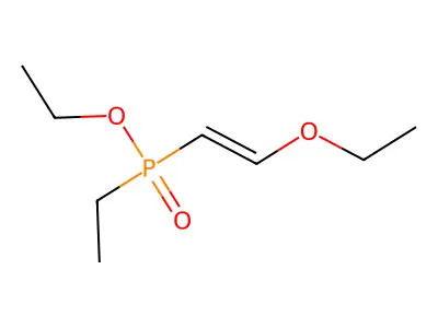 Phosphinic acid, (2-ethoxyethenyl)ethyl-, ethyl ester structure
