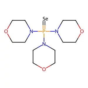 Trimorpholin-4-yl(selanylidene)-lambda5-phosphane structure