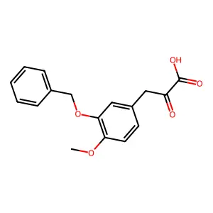 3-[3-(Benzyloxy)-4-methoxyphenyl]-2-oxopropanoic acid structure