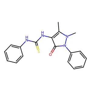 3-(4-Antipyrinyl)-1-phenyl-2-thiourea structure