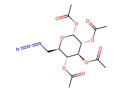 [4,5,6-Triacetyloxy-2-(azidomethyl)oxan-3-yl] acetate structure