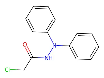 2-chloro-N',N'-diphenylacetohydrazide structure
