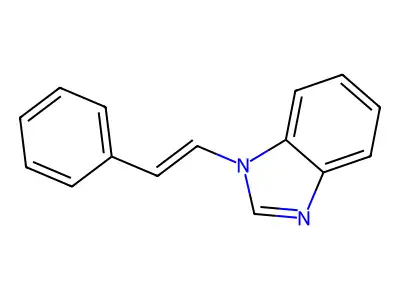 1H-Benzimidazole, 1-(2-phenylethenyl)-, (E)- structure