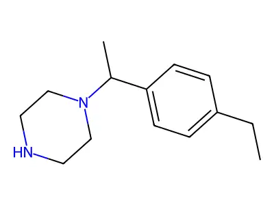 1-(1-(4-Ethylphenyl)ethyl)piperazine structure