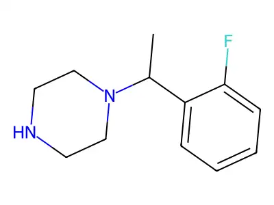 1-[1-(2-Fluorophenyl)ethyl]piperazine structure