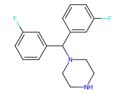 Piperazine, 1-[bis(3-fluorophenyl)methyl]- structure