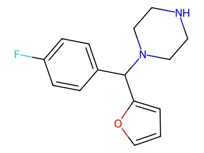 Piperazine, 1-[(4-fluorophenyl)-2-furanylmethyl]- structure