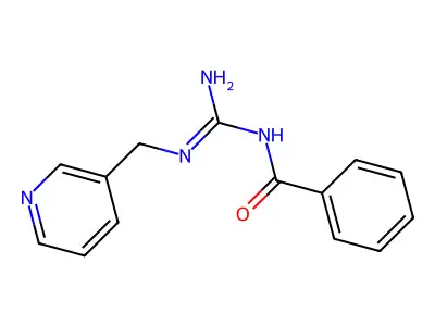 Guanidine, N-benzoyl-N'-pyridin-3-ylmethyl- structure
