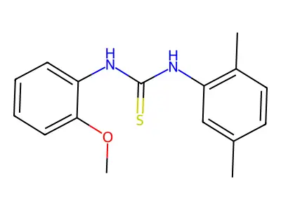 1-(2,5-Dimethylphenyl)-3-(2-methoxyphenyl)thiourea structure