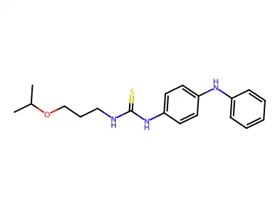 1-[4-(Phenylamino)phenyl]-3-[3-(propan-2-yloxy)propyl]thiourea structure