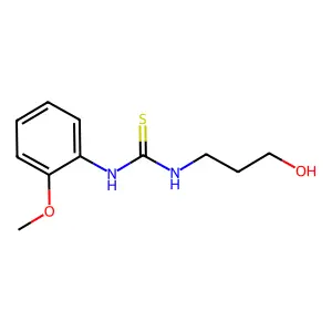 1-(3-Hydroxypropyl)-3-(2-methoxyphenyl)thiourea structure
