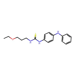 1-(3-Ethoxypropyl)-3-[4-(phenylamino)phenyl]thiourea structure