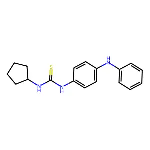 1-(4-Anilinophenyl)-3-cyclopentylthiourea structure