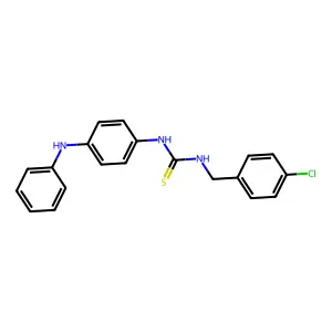 1-(4-Anilinophenyl)-3-[(4-chlorophenyl)methyl]thiourea structure