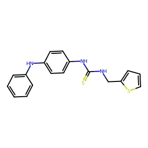 1-(4-Anilinophenyl)-3-(thiophen-2-ylmethyl)thiourea structure