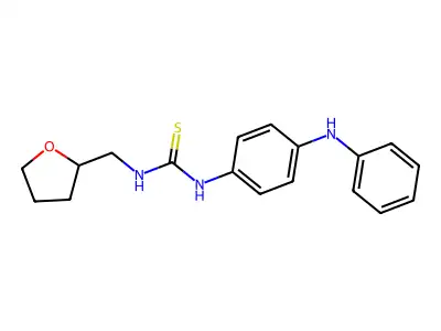 1-(4-Anilinophenyl)-3-(oxolan-2-ylmethyl)thiourea structure