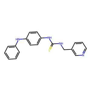 1-[4-(Phenylamino)phenyl]-3-(pyridin-3-ylmethyl)thiourea structure