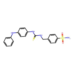 4-[({[4-(Phenylamino)phenyl]carbamothioyl}amino)methyl]benzenesulfonamide structure