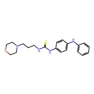 1-(4-Anilinophenyl)-3-(3-morpholin-4-ylpropyl)thiourea structure