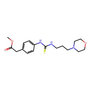 Methyl [4-({[3-(morpholin-4-yl)propyl]carbamothioyl}amino)phenyl]acetate structure