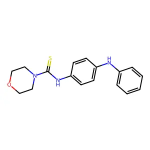 N-[4-(phenylamino)phenyl]morpholine-4-carbothioamide structure