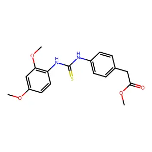 Methyl (4-{[(2,4-dimethoxyphenyl)carbamothioyl]amino}phenyl)acetate structure