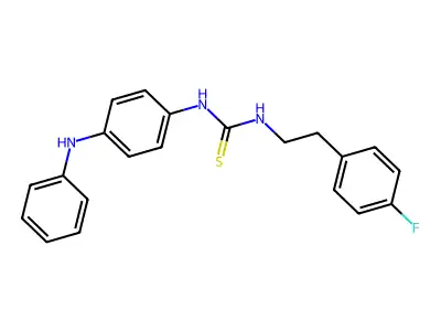 1-[2-(4-Fluorophenyl)ethyl]-3-[4-(phenylamino)phenyl]thiourea structure
