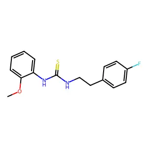 1-[2-(4-Fluorophenyl)ethyl]-3-(2-methoxyphenyl)thiourea structure
