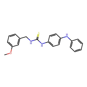 1-(3-Methoxybenzyl)-3-[4-(phenylamino)phenyl]thiourea structure