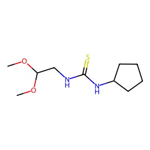 1-Cyclopentyl-3-(2,2-dimethoxyethyl)thiourea structure