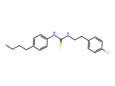 1-(4-Butylphenyl)-3-[2-(4-fluorophenyl)ethyl]thiourea structure