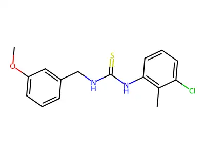 1-(3-Chloro-2-methylphenyl)-3-(3-methoxybenzyl)thiourea structure