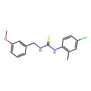 1-(4-Chloro-2-methylphenyl)-3-(3-methoxybenzyl)thiourea structure