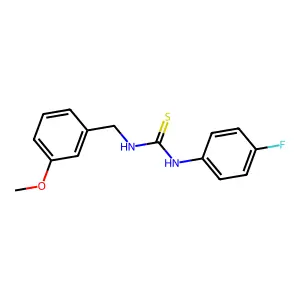 1-(4-Fluorophenyl)-3-(3-methoxybenzyl)thiourea structure