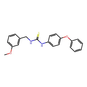1-(3-Methoxybenzyl)-3-(4-phenoxyphenyl)thiourea structure
