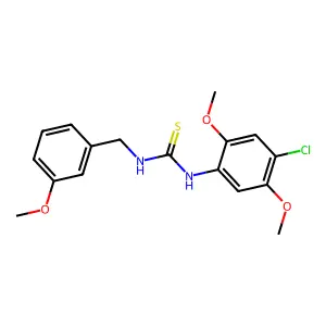 1-(4-Chloro-2,5-dimethoxyphenyl)-3-[(3-methoxyphenyl)methyl]thiourea structure