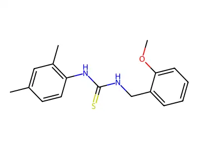 1-(2,4-Dimethylphenyl)-3-(2-methoxybenzyl)thiourea structure
