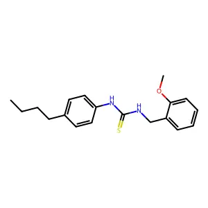1-(4-Butylphenyl)-3-(2-methoxybenzyl)thiourea structure