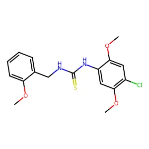 1-(4-Chloro-2,5-dimethoxyphenyl)-3-(2-methoxybenzyl)thiourea structure