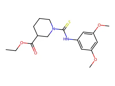 Ethyl 1-[(3,5-dimethoxyphenyl)carbamothioyl]piperidine-3-carboxylate structure