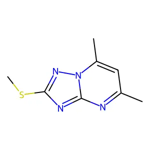 5,7-Dimethyl-2-(methylsulfanyl)-[1,2,4]triazolo[1,5-a]pyrimidine structure