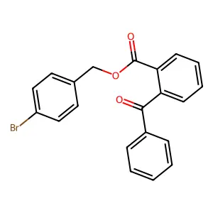 (4-Bromophenyl)methyl 2-benzoylbenzoate structure
